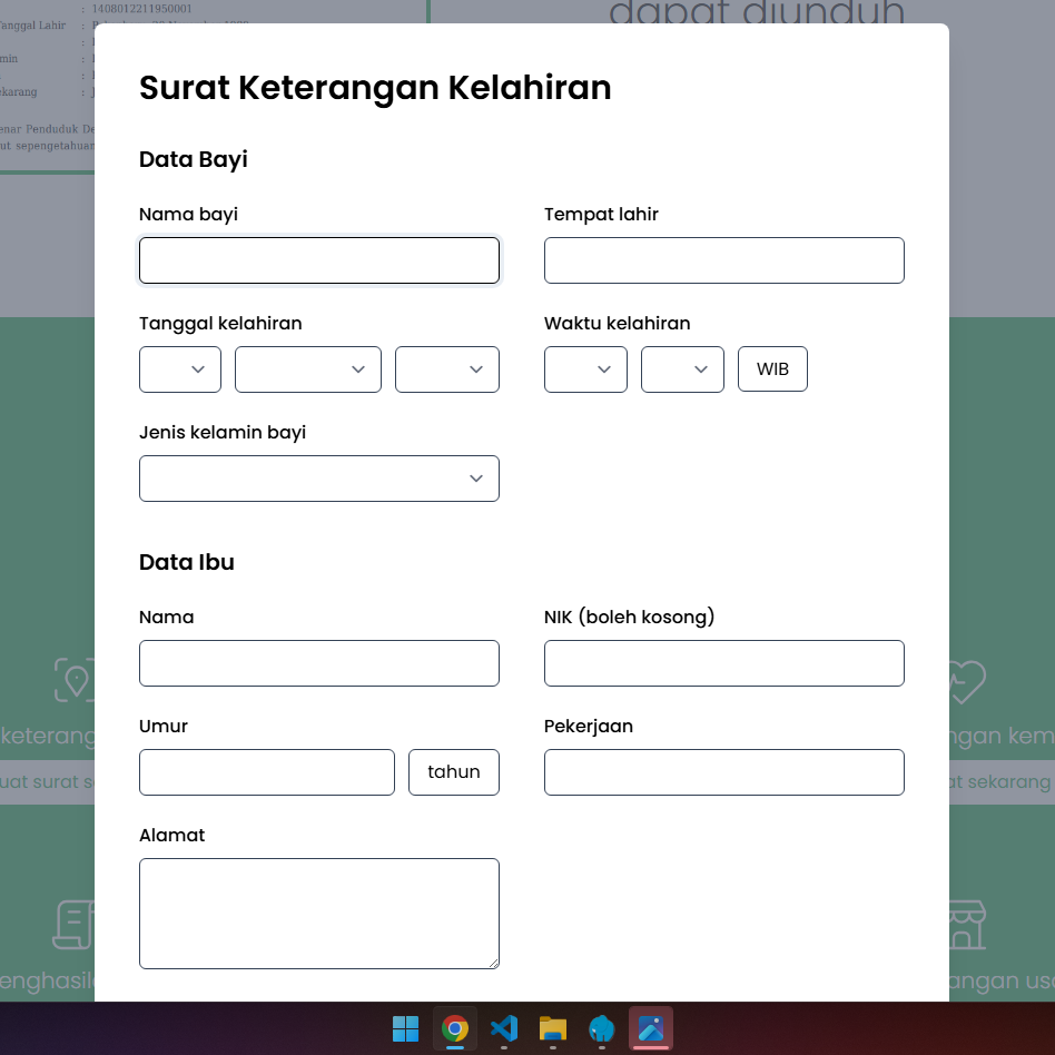 tentukan surat online